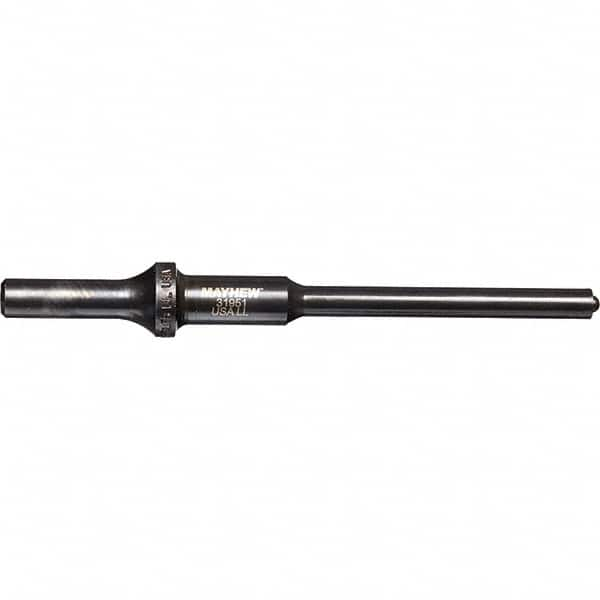 Mayhew - 5/16" Head Width, 6" OAL, Roll Pin Punch - Round Drive, Round Shank, Steel - Americas Tooling