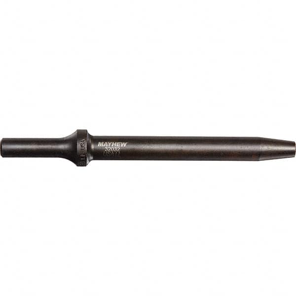 Mayhew - 5/32" Head Width, 6" OAL, Rivet Cutter Chisel - Round Drive, Round Shank, Steel - Americas Tooling