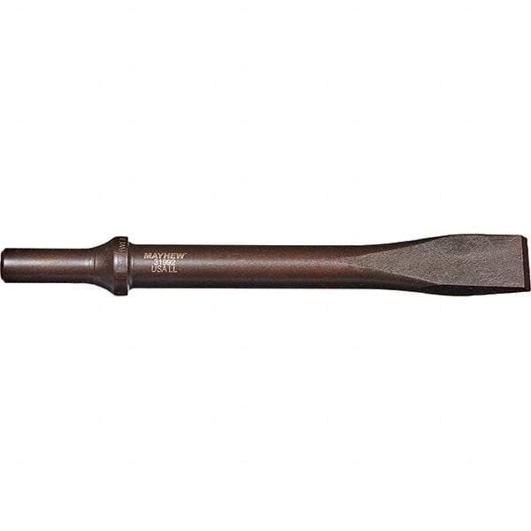 Mayhew - 3/4" Head Width, 7-1/2" OAL, Rivet Cutter Chisel - Round Drive, Round Shank, Steel - Americas Tooling