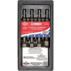 Mayhew - 1" Head Width, 6" OAL, Specialty Hammer Set - Round Drive, Round Shank, Steel - Americas Tooling