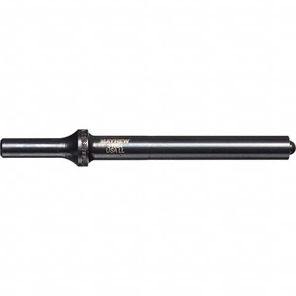 Mayhew - 1/2" Head Width, 6" OAL, Roll Pin Punch - Round Drive, Round Shank, Steel - Americas Tooling