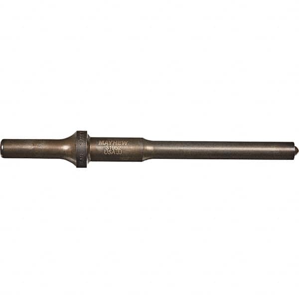 Mayhew - 3/8" Head Width, 6" OAL, Roll Pin Punch - Round Drive, Round Shank, Steel - Americas Tooling