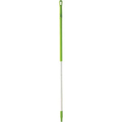 Vikan - 59 x 1-1/4" Aluminum Squeegee Handle - European Threaded Connection, Green - Americas Tooling