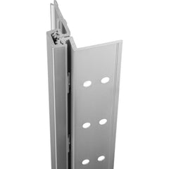 Stanley - Continuous Hinges; Type: Half Surface ; Mount Type: Half Surface ; Overall Length (Inch): 85; 85 ; Hinge Material: Aluminum ; Width (Decimal Inch): 3.5 ; Thickness (Decimal Inch): 0.1120 - Exact Industrial Supply