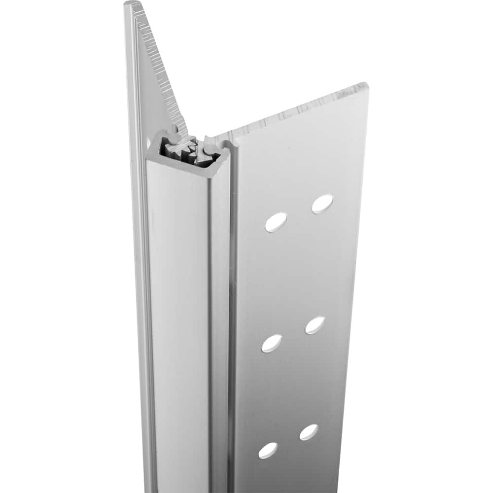 Stanley - Continuous Hinges; Type: Full Mortise ; Mount Type: Full Mortise ; Overall Length (Inch): 85; 85 ; Hinge Material: Aluminum ; Width (Decimal Inch): 4.4375 ; Thickness (Decimal Inch): 0.1120 - Exact Industrial Supply