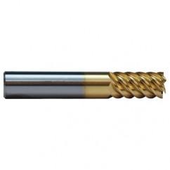 7/16 TuffCut SS 6 Fl High Helix TiN Coated Non-Center Cutting End Mill - Americas Tooling