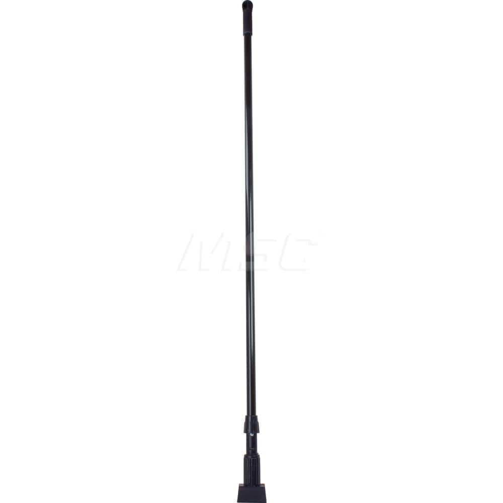 Mop Handles; For Use With: Wide-Band Mesh Wet Mop Heads; Connection Type: Clamp Jaw; Handle Type: Clamp Jaw; Handle Length (Inch): 60; Handle Material: Fiberglass; Handle Style: No; Color: Black; Connector Material: Polypropylene; Handle Length: 60; Teles