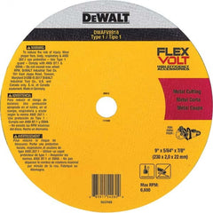 DeWALT - 9 x 5/64, 7/8" Hole 36 Grit Ceramic Cutoff Wheel - Americas Tooling