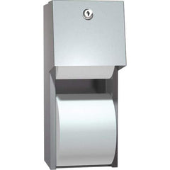 ASI-American Specialties, Inc. - Standard Double Roll Stainless Steel Toilet Tissue Dispenser - 6" Wide x 12" High x 6-1/2" Deep, Silver - Americas Tooling