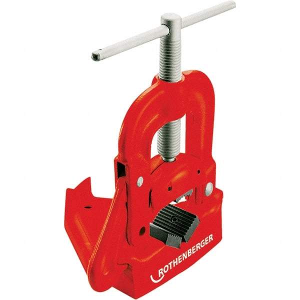 Rothenberger - 1/8" to 4" Pipe Capacity, Hinged Yoke Vise - Americas Tooling