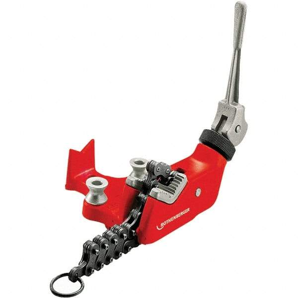 Rothenberger - 1/8" to 4" Pipe Capacity, Chain Pipe Vise - Americas Tooling