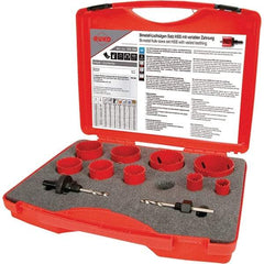 Rothenberger - Hole Saw Kits Minimum Saw Diameter (Inch): 3/4 Maximum Saw Diameter (Inch): 2-1/2 - Americas Tooling