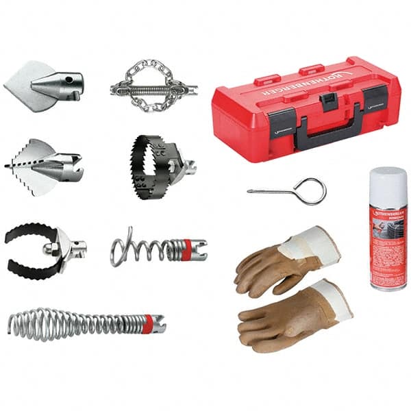 Rothenberger - Drain Cleaning Machine Cutters & Accessories Type: Tool Kit for Drain Cleaner For Use With Machines: Rothenberger R600 Drain Cleaner - Americas Tooling