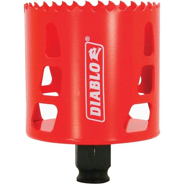 Freud - 2-11/16" Diam, 2-3/8" Cutting Depth, Hole Saw - Bi-Metal Saw, Toothed Edge - Americas Tooling