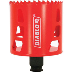 Freud - 2-11/16" Diam, 2-3/8" Cutting Depth, Hole Saw - Bi-Metal Saw, Toothed Edge - Americas Tooling