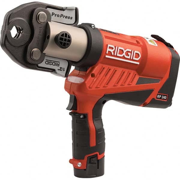 Ridgid - Benders, Crimpers & Pressers Type: Pressing Tool Kit Maximum Pipe Capacity (Inch): 1 - Americas Tooling