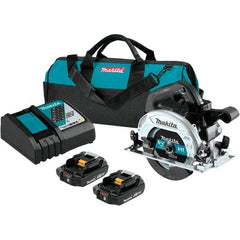 Makita - 18 Volt, 6-1/2" Blade, Cordless Circular Saw - 5,000 RPM, 2 Lithium-Ion Batteries Included - Americas Tooling