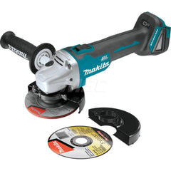 Corded Angle Grinder: 4-1/2 to 5″ Wheel Dia, 8,500 RPM, 5/8-11 Spindle 18V, Slide Switch