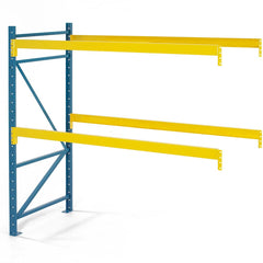 Steel King - Storage Racks; Type: Pallet Rack Add-On Unit ; Width (Inch): 96 ; Height (Inch): 96 ; Depth (Inch): 48 ; Number of Bays: 1 ; Color: Blue; Yellow - Exact Industrial Supply