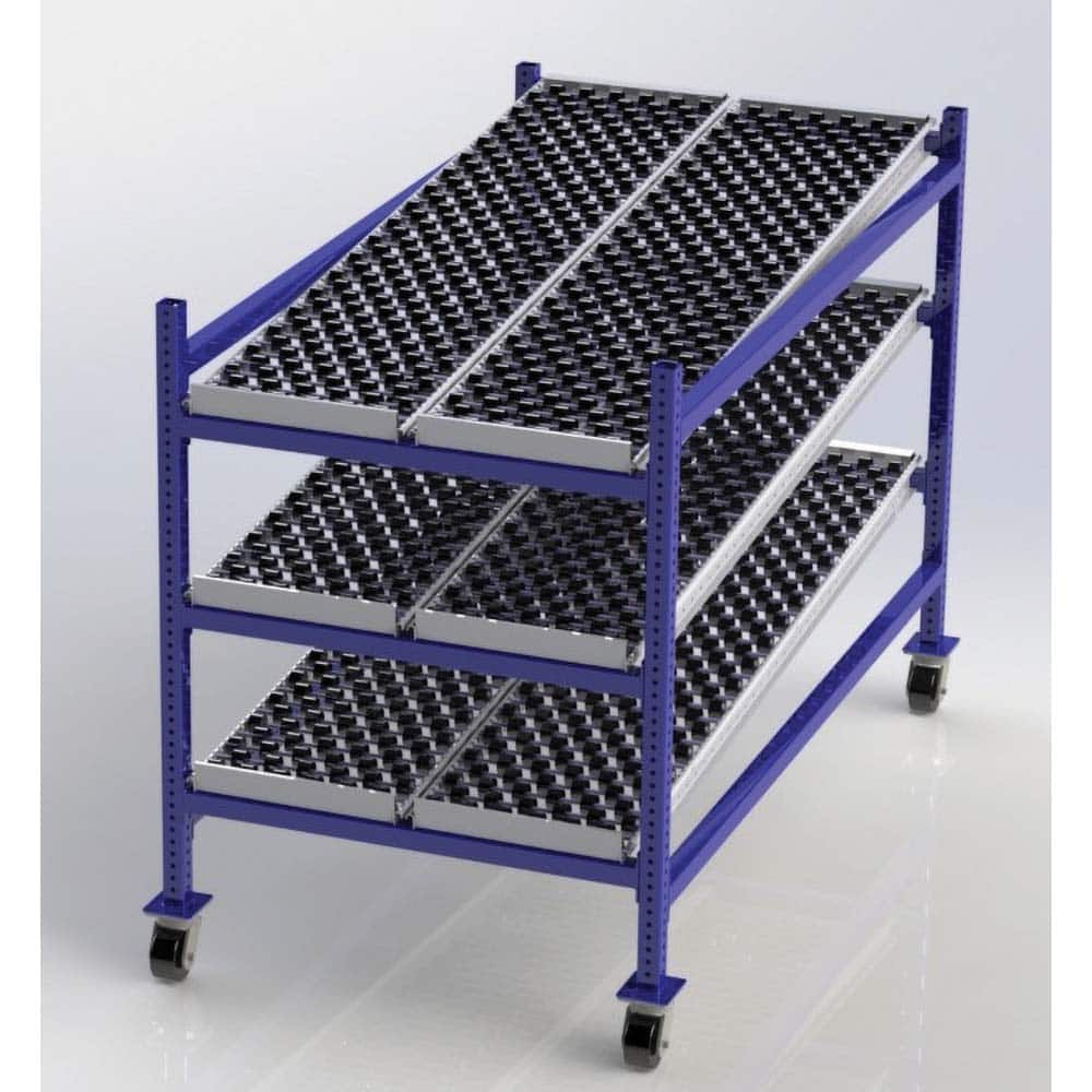 UNEX Manufacturing - Steel Shelving Type: Mobile Gravity Rack Starter or Add-On: Starter Unit - Americas Tooling