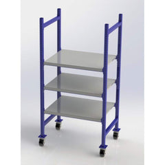 UNEX Manufacturing - Steel Shelving Type: Mobile Pick Tray Rack Starter or Add-On: Starter Unit - Americas Tooling