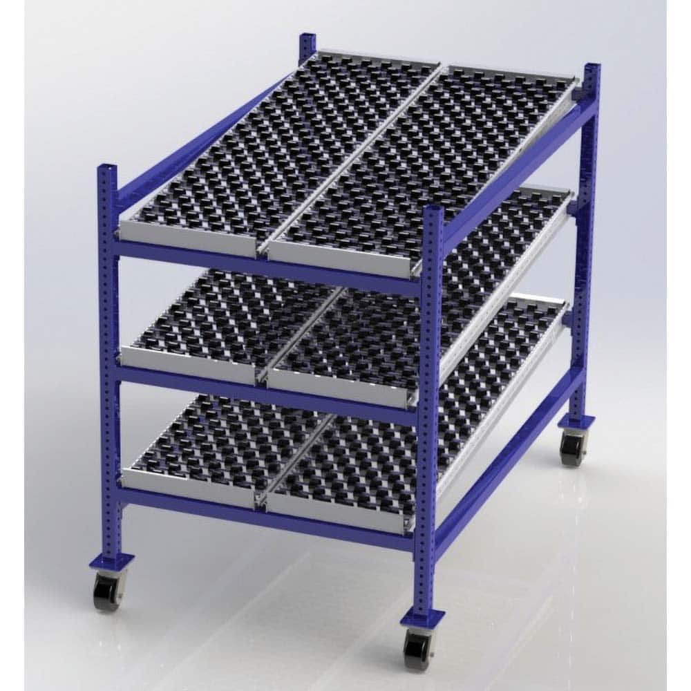 UNEX Manufacturing - Steel Shelving Type: Mobile Gravity Rack Starter or Add-On: Starter Unit - Americas Tooling