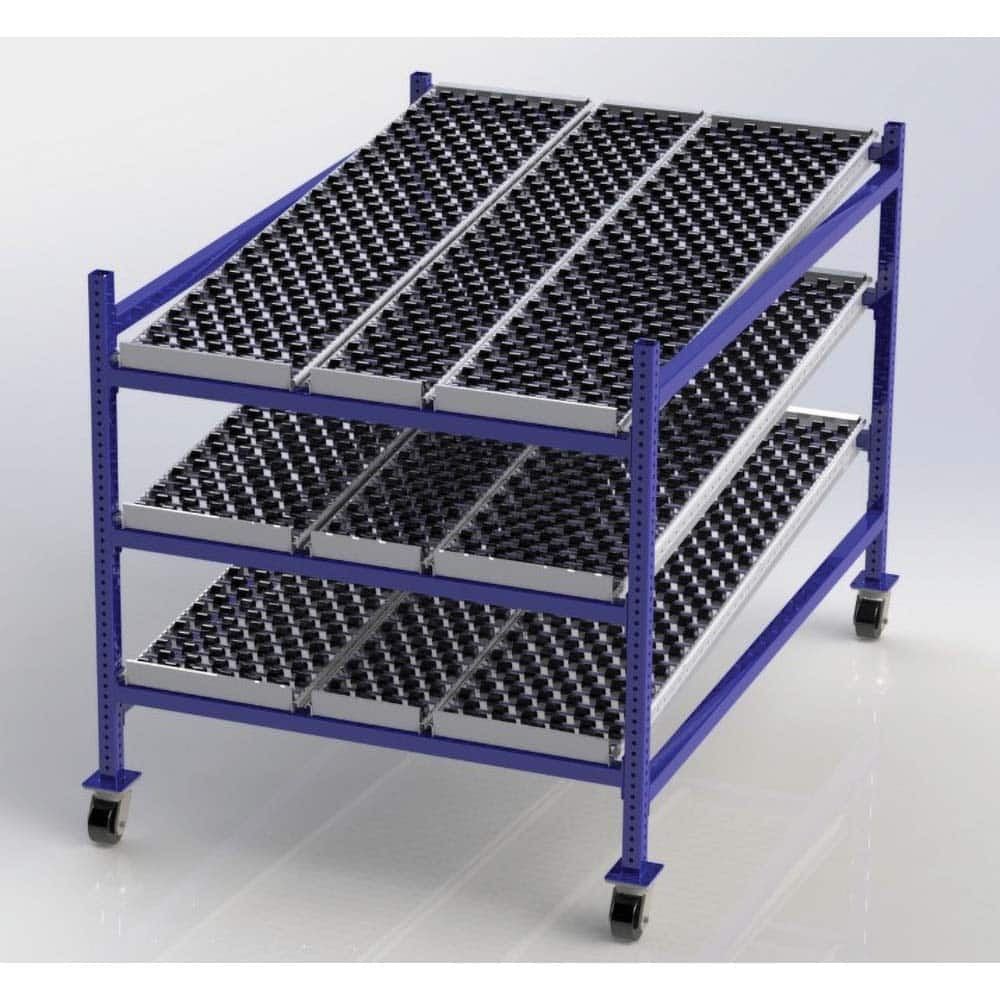 UNEX Manufacturing - Steel Shelving Type: Mobile Gravity Rack Starter or Add-On: Starter Unit - Americas Tooling