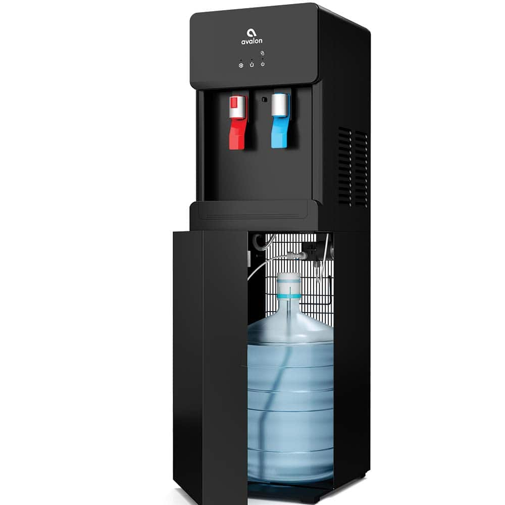 Water Dispensers; Type: Bottom Loading, Self Cleaning; Style: Freestanding; Wattage: 420; Voltage: 110-120 V; Hot Water Temperature: 185; Cold Water Temperature: 39; Voltage: 110-120 V; Capacity: 5 gal (US); 5 Gallons; Amperage Rating: 6 A; Style: Freesta