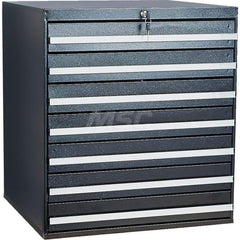 Platt & LaBonia - Small Parts Cabinets; Type: Lockable Storage Cabinet ; Number of Drawers: 7.000 ; Width (Inch): 23-1/2 ; Depth (Inch): 22 ; Height (Inch): 26 ; Frame Material: Steel - Exact Industrial Supply