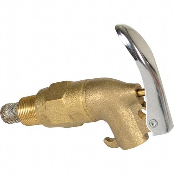 Vestil - 3/4" NPT Brass Adjustable Drum Faucet - 4" Long Extension - Americas Tooling