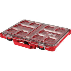 Milwaukee Tool - PACKOUT 10 Compartment Red Small Parts Compact Organizer - Americas Tooling