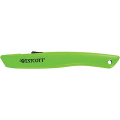 Westcott - Utility Knives, Snap Blades & Box Cutters Type: Safety Cutter Blade Type: Retractable - Americas Tooling