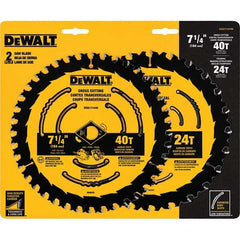 DeWALT - Wet & Dry-Cut Saw Blades Blade Diameter (Inch): 7-1/4 Blade Material: Carbide-Tipped - Americas Tooling