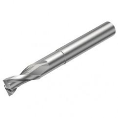 2P120-0800-NC H10F 8mm FL Straight Center Cut w/Cylindrical with Neck Shank - Americas Tooling