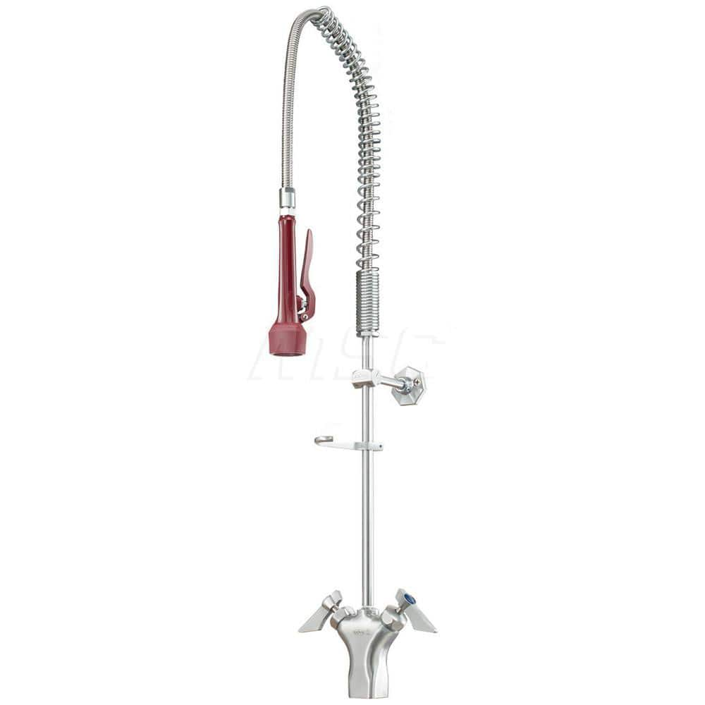 Industrial & Laundry Faucets; Type: Base Mount Faucet; Style: Base Mounted; Design: Base Mounted; Handle Type: Lever; Spout Type: Standard; Mounting Centers: Single Hole; Finish/Coating: Chrome Plated Satin; Type: Base Mount Faucet