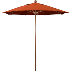 Patio Umbrellas; Diameter (Feet): 7.5; Height (Feet): 8.000; Fabric Color: Sunset; Base Included: No; Canopy Fabric: Olefin; Fade Resistant: Yes; Additional Information: Push Lift; Frame Material: Aluminum