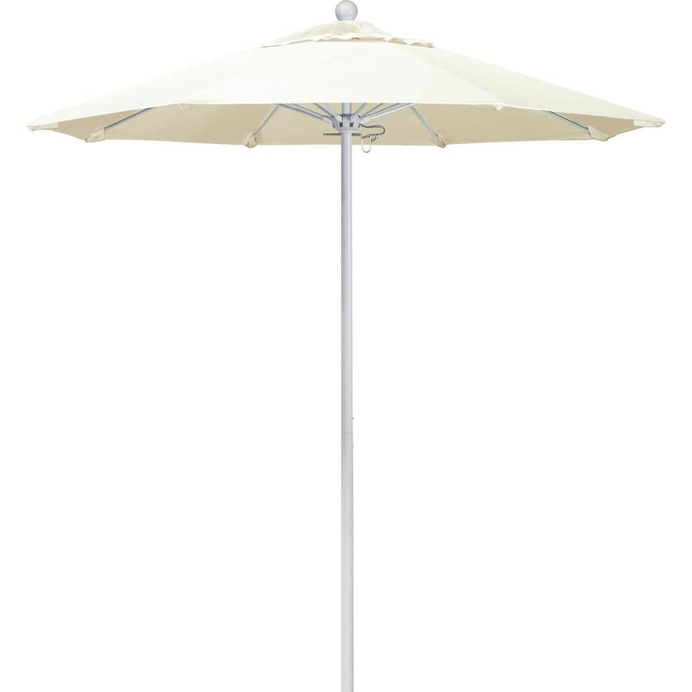 Patio Umbrellas; Diameter (Feet): 7.5; Height (Feet): 8.000; Fabric Color: Canvas; Base Included: No; Canopy Fabric: Pacifica; Fade Resistant: Yes; Additional Information: Push Lift; Frame Material: Aluminum