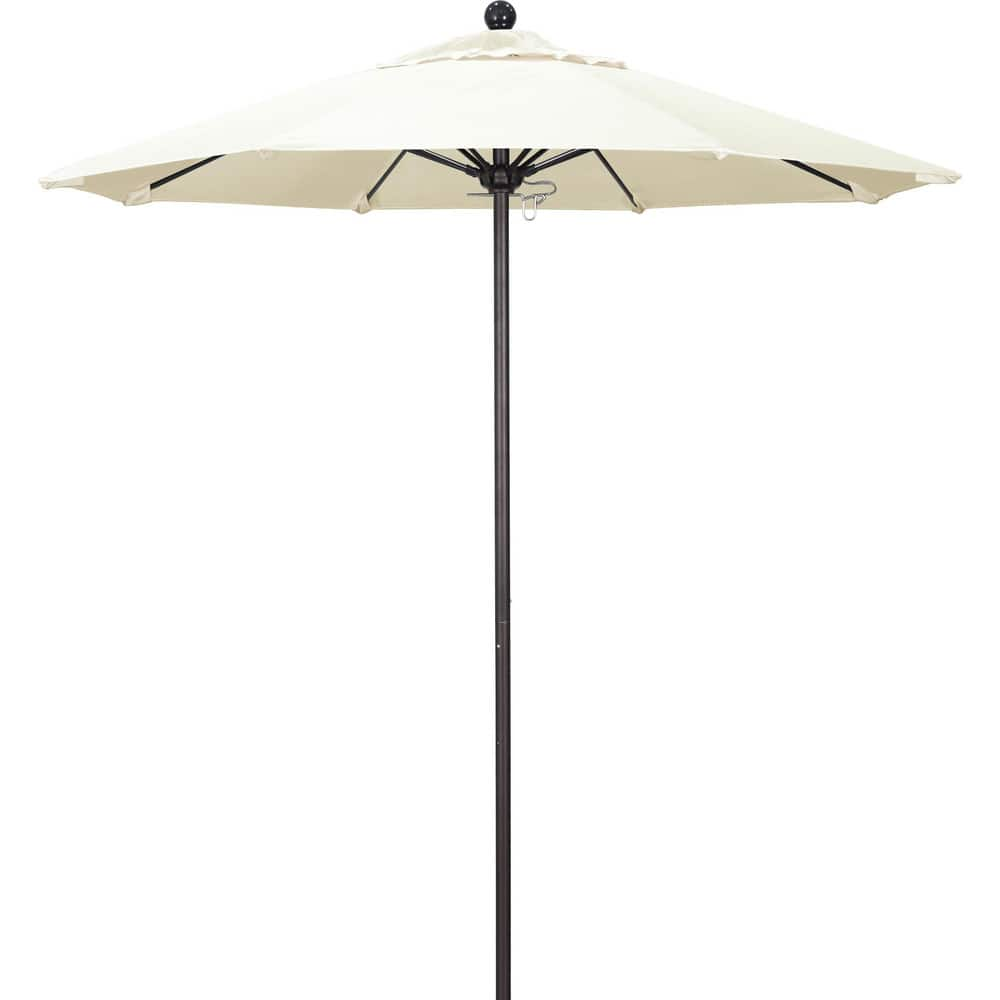 Patio Umbrellas; Diameter (Feet): 7.5; Height (Feet): 8.000; Fabric Color: Canvas; Base Included: No; Canopy Fabric: Pacifica; Fade Resistant: Yes; Additional Information: Push Lift; Frame Material: Aluminum