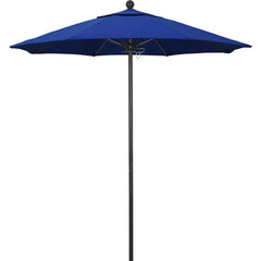 Patio Umbrellas; Diameter (Feet): 7.5; Height (Feet): 8.000; Fabric Color: Pacific Blue; Base Included: No; Canopy Fabric: Pacifica; Fade Resistant: Yes; Additional Information: Push Lift; Frame Material: Aluminum