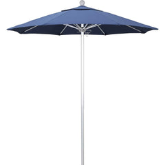 Patio Umbrellas; Diameter (Feet): 7.5; Height (Feet): 8.000; Fabric Color: Capri; Base Included: No; Canopy Fabric: Pacifica; Fade Resistant: Yes; Additional Information: Push Lift; Frame Material: Aluminum