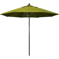 Patio Umbrellas; Diameter (Feet): 9; Height (Feet): 8.750; Fabric Color: Kiwi; Base Included: No; Canopy Fabric: Olefin; Fade Resistant: Yes; Additional Information: Push Lift; Frame Material: Fiberglass