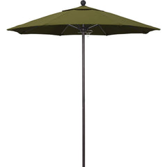 Patio Umbrellas; Diameter (Feet): 7.5; Height (Feet): 8.000; Fabric Color: Palm; Base Included: No; Canopy Fabric: Pacifica; Fade Resistant: Yes; Additional Information: Push Lift; Frame Material: Aluminum