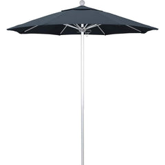 Patio Umbrellas; Diameter (Feet): 7.5; Height (Feet): 8.000; Fabric Color: Sapphire Blue; Base Included: No; Canopy Fabric: Pacifica; Fade Resistant: Yes; Additional Information: Push Lift; Frame Material: Aluminum