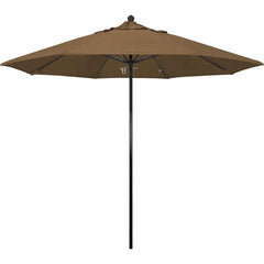 Patio Umbrellas; Diameter (Feet): 9; Height (Feet): 8.750; Fabric Color: Woven Sesame; Base Included: No; Canopy Fabric: Olefin; Fade Resistant: Yes; Additional Information: Push Lift; Frame Material: Fiberglass