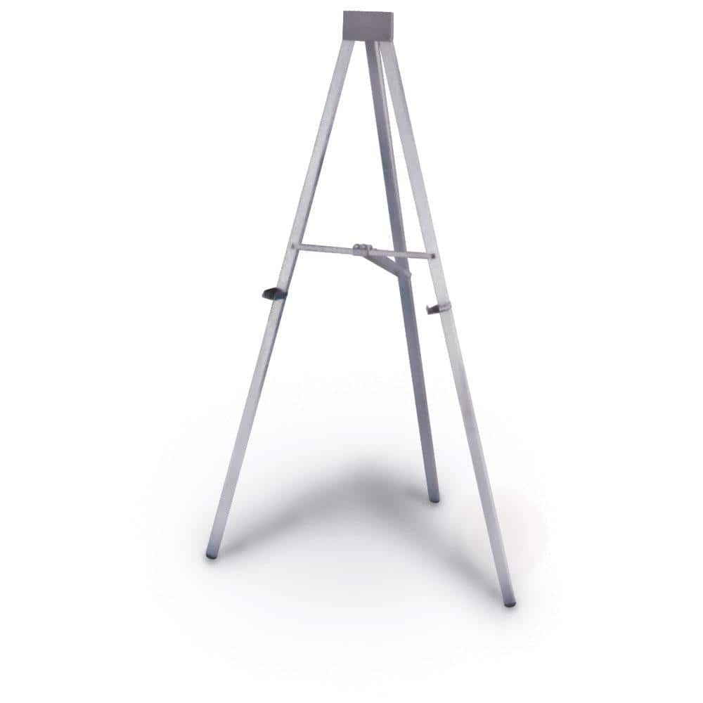 Easels; Easel Type: Folding Easel; Frame Color: Silver; Frame Material: Aluminum; Portable: Yes