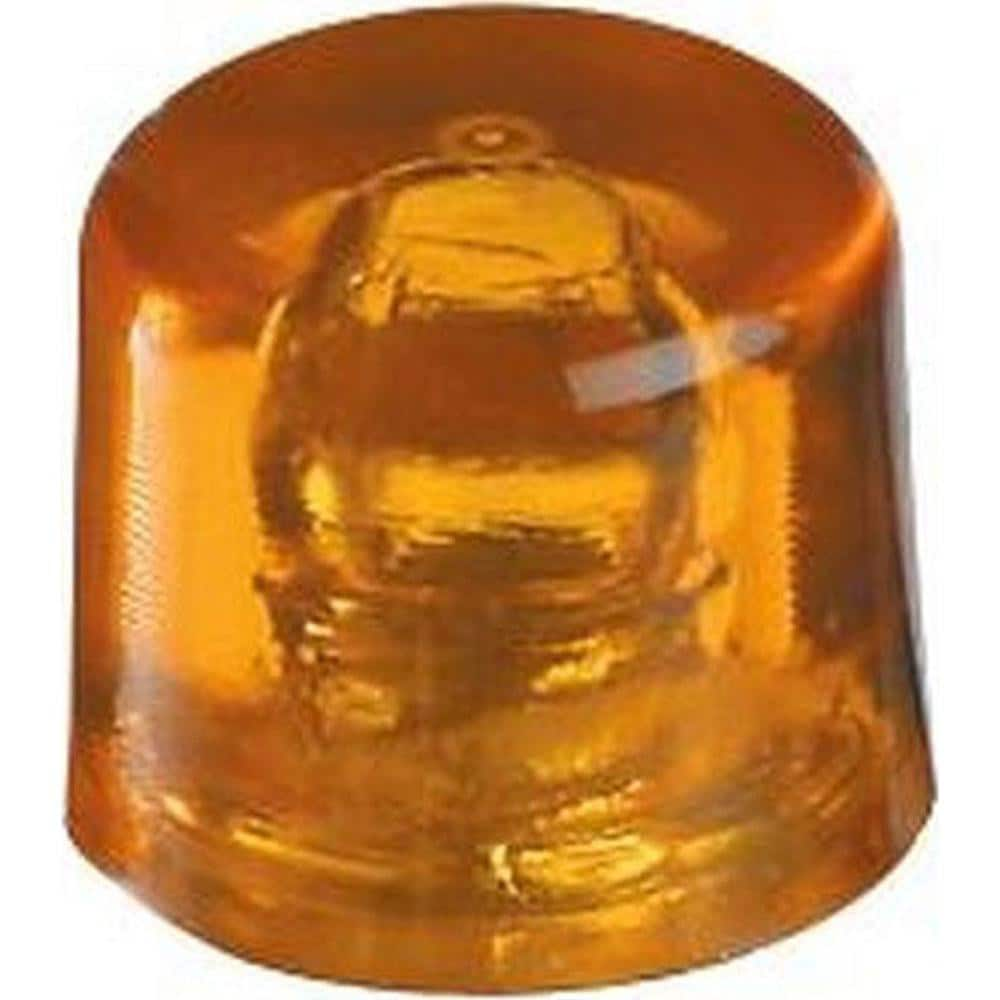 Replacement Heads & Faces; Material: Cellulose Acetate; Tip Diameter (mm): 22.00; Hardness: 65 Shore D; Color: Amber; Mount Type: Snap-in