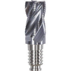 Corner Radius & Corner Chamfer End Mill Heads; Chamfer Angle: 45.000; Connection Type: Duo-Lock 10; Centercutting: Yes; Flute Type: Spiral; Number Of Flutes: 4; End Mill Material: Solid Carbide; Overall Length: 0.79