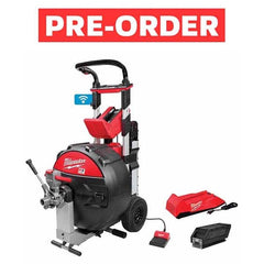 Milwaukee Tool - Electric & Gas Drain Cleaning Machines Type of Power: Cordless For Minimum Pipe Size: 3 (Inch) - Americas Tooling