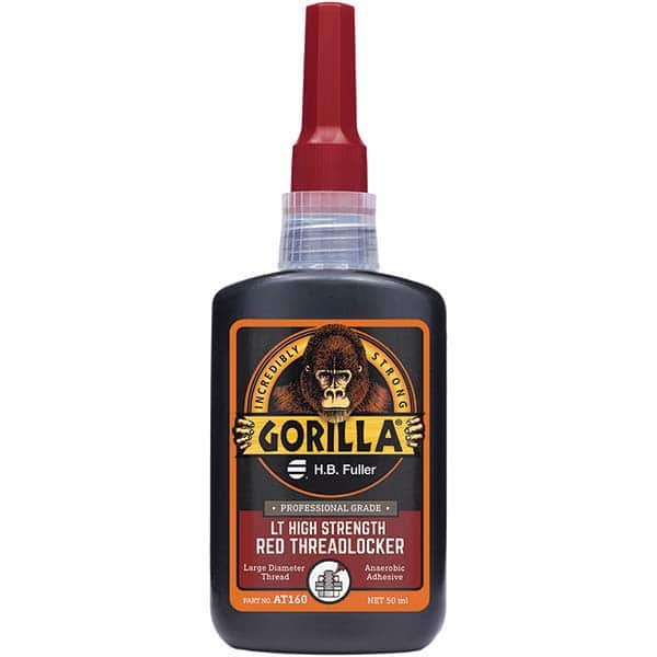 GorillaPro - 50 mL Bottle, Red, High Strength Threadlocker - Americas Tooling