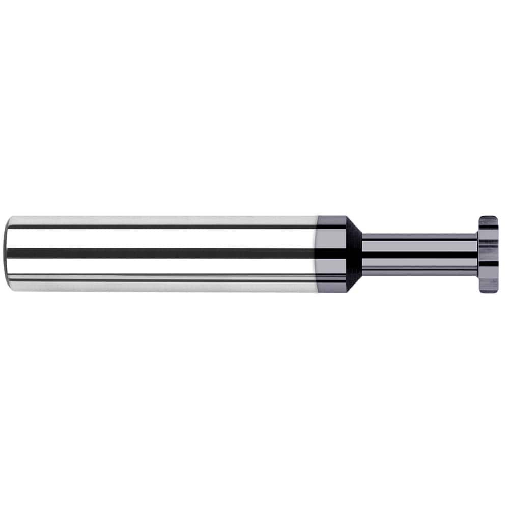 Harvey Tool - 1/8" Cut Diam, 1/16" Cut Width, 1/8" Shank, Straight-Tooth Woodruff Keyseat Cutter - Exact Industrial Supply